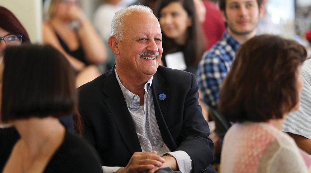 President Morales smiling