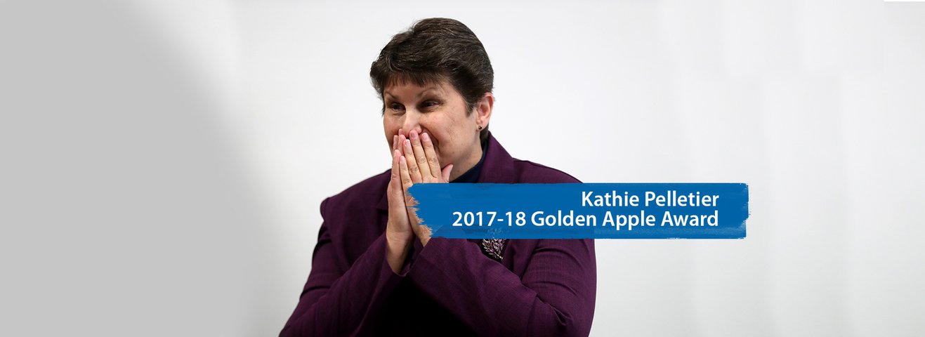 Kathie Pelletier 2017-18 Golden Apple Award