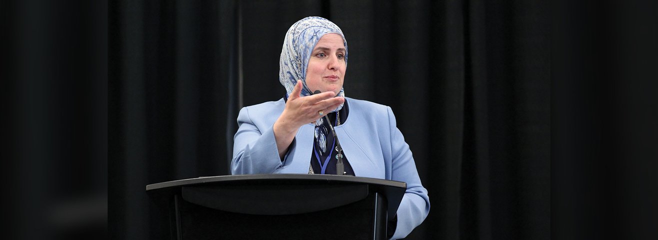 Ahlam Muhtaseb speaks at CSUSB